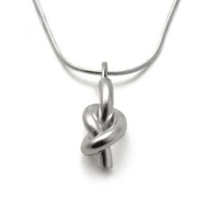 Tales from the Earth - sterling Silver lucky knot necklace