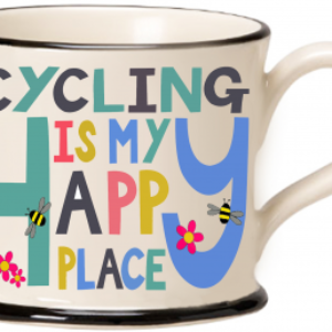 moorland pottery - cycling is my happy place mu8