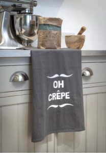Retreat Home Grey Oh Crepe Tea Towel