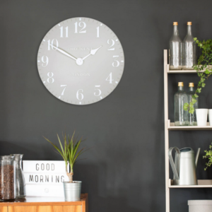 Thomas Kent Clocks | Arabic Dove Grey Small Wall Clock