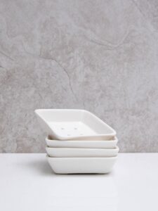 Chalk Porcelain Soap Dish