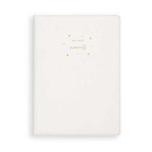 Katie Loxton A4 Baby Keepsake Book | My First Moments | White