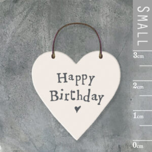 East of India Small Wooden Heart Happy Birthday
