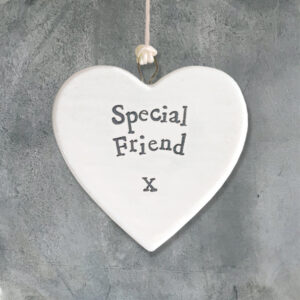 East of India Small Porcelain Heart Special Friend