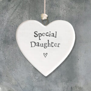East of India Small Porcelain Heart Special Daughter