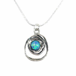Aviv Sterling Silver necklace with Opal