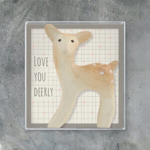 East of India boxed deer 'Love you deerly'