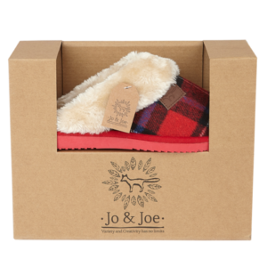 Jo & Joe Shetland Red Slippers