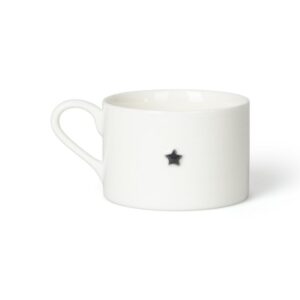 Chalk White Mug with Grey Star