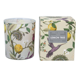 Humming Bird & Lemon Tree Scented Candle Pot