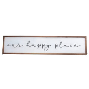 Gisella Graham Wood Our Happy Place Wall Plaque LRG