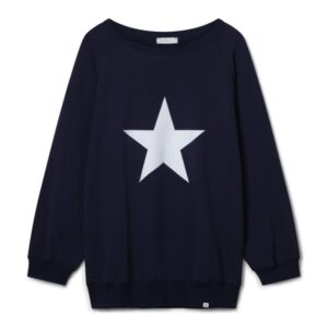 Nancy Navy Sweatshirt With White Star