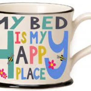 Moorland Pottery Mug 'My bed Is My Happy Place'