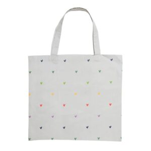 Sophie Allport Folding Shopping Bag - Multicoloured Hearts