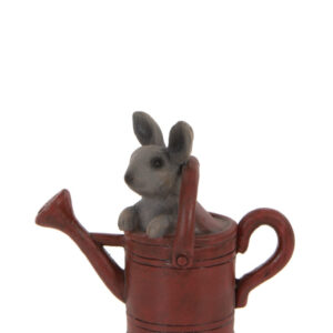 London Ornaments Bunny Watering Can Ornament ( RED )