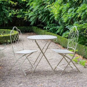 Avalon Bistro Set 3 piece's in Cream (collection only)