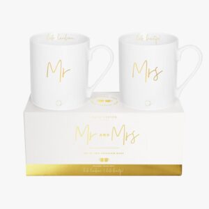 Katie Loxton Mr & Mrs Porcelain Mug Gift Set