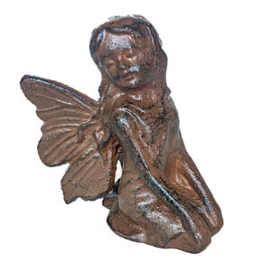 Cast Iron Fairy Kneeling