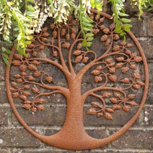 London Ornament Embossed Tree Wall Plaque