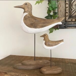 Small Rustic Seagull on Plinth