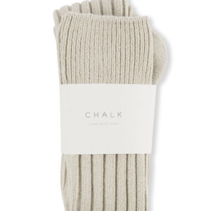 Chalk Long Boot Sock / Stone