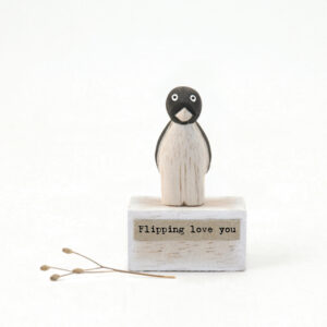 Flipping love you - Wooden Penguin