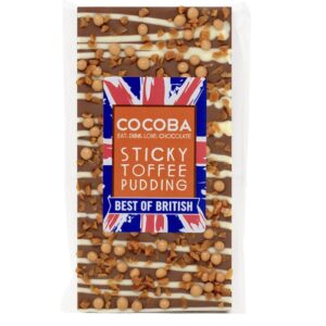 Cocoba sticky toffee pudding chocolate bar