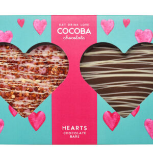 Cocoba sharing heart chcolate bars