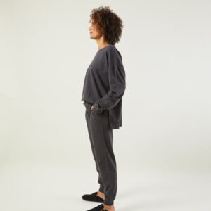 Chalk Nikki Trousers in Charcoal