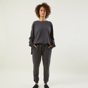 Chalk Nikki Trousers in Charcoal
