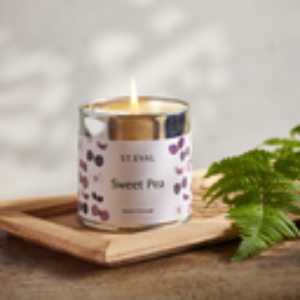 St Eval Sweet Pea Natures Garden Scented Tin Candle