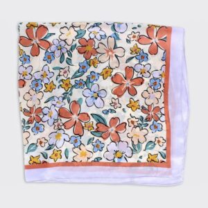 Floral print scarf - lilac