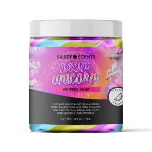 Sassy Shop Bath "Neon unicorn" Whipped Soap