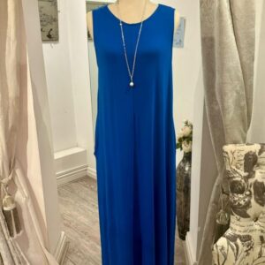Classic Blue Sleeveless Dress