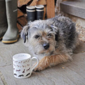 "Walkies" Bone China Mug