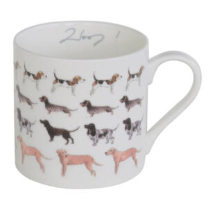 "WOOF" Bone China Mug