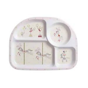 Childrens Melamine Divider Tray /Fairground Ponies