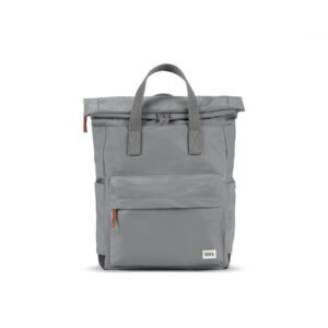 Roka Canfield B Medium Sustainable Nylon Backpack in Stormy Grey