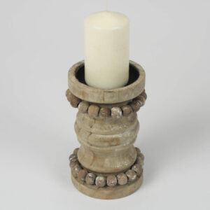 Chunky Bead Candleholder 13cm