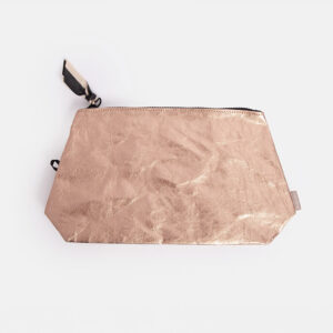 Caroline Gardner Rose Gold Kraft Paper Beauty Clutch Bag