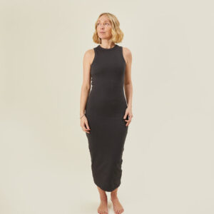 Chalk Nancy Dress/Charcoal/s/m