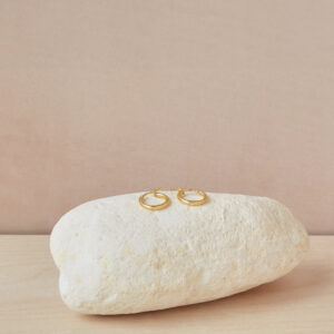 Chalk 10mm Gold Plated Hoop Earrings