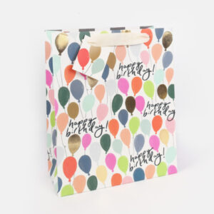 Caroline Gardner Large Happy Birthday Balloons Gift Bag