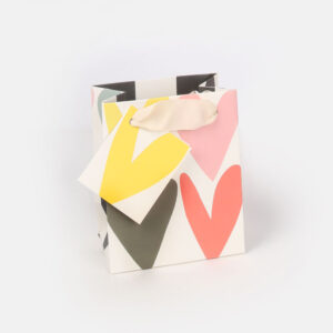 Caroline Gardner Small Jumbled Hearts Gift Bag