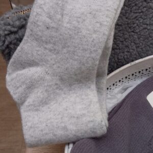 Chalk Cosy Cashmere Lounge Socks/ Silver