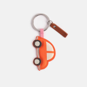 Caroline Gardner Red Car Padded Key Ring