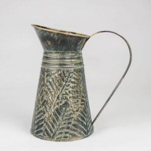 Metal Jug Palm Frond/ 24cm