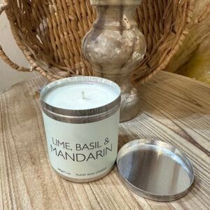 Lime, basil and mandarin candle