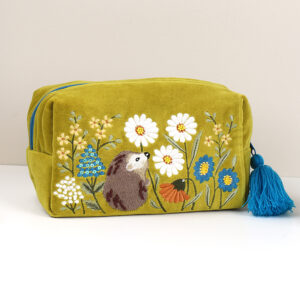 Velvet Make Up Bag/Hedgehog