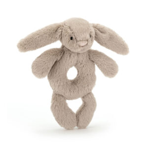 Jellycat Bashful Silver Bunny Ring Rattle